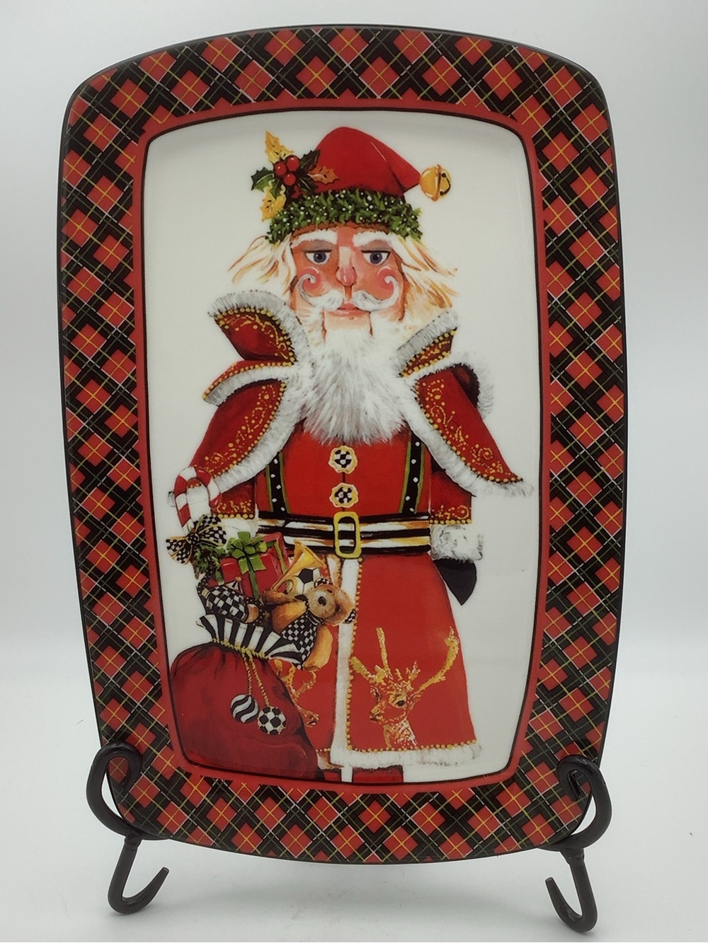 MacKenzie-Childs Santa Nutcracker Cookie/Serving Plate